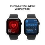 Apple Watch Series 10 GPS + Cellular 46mm Slate Titanium Case with Black Sport Band - S/M (MWYD3QC/A)
