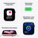 Apple Watch Series 11 GPS 42 mm strieborné puzdro Fialový športový remienok - S/M