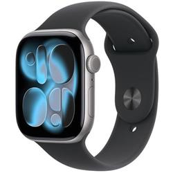 Apple Watch Series 11 GPS 42mm Aluminium Case Black Sport Band - M/L