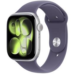 Apple Watch Series 11 GPS 42mm Silver Aluminium Case with Purple Fog Sport Band - S/M (Demo)