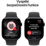 Apple Watch Series 11 GPS 46 mm čierny hliník, čierny športový remienok - M/L