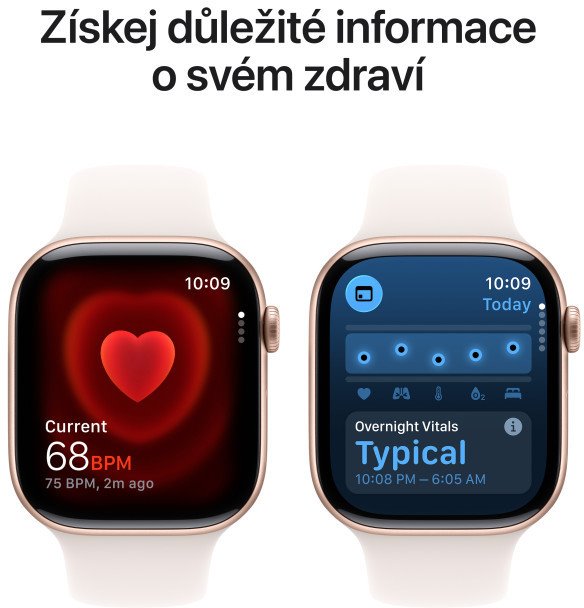 Apple Watch Series 11 GPS 46mm hliníkové puzdro Svetlo červený športový remienok - S/M