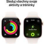 Apple Watch Series 11 GPS + Cellular 42 mm ružovo zlaté hliníkové puzdro so športovým remienkom Light Blush - M/L