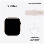 Apple Watch Series 11 GPS + Cellular 42mm Gold Titanium Blush Band - S/M