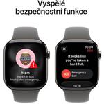 Apple Watch Series 11 GPS + Cellular 42mm puzdro z prírodného titánu s kamenným šedým športovým remienkom - S/M