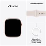 Apple Watch Series 11 GPS + Cellular 42mm ružovo zlatý remienok - S/M