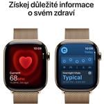 Apple Watch Series 11 GPS + Cellular 42mm Titanium Case Gold Milanese Loop
