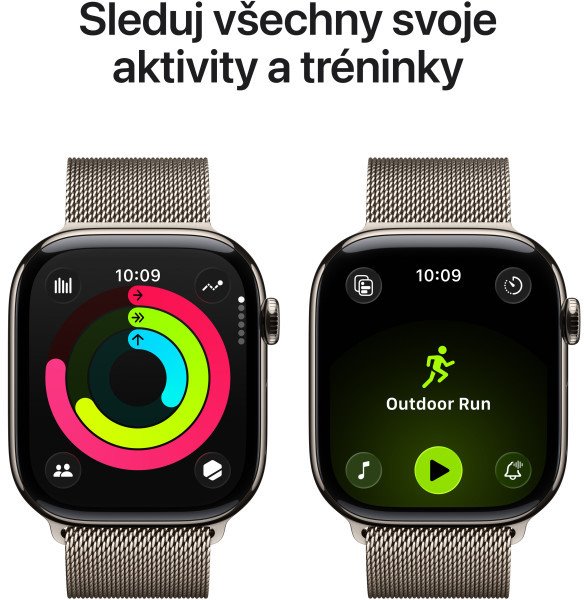 Apple Watch Series 11 GPS + Cellular 42mm Titánové puzdro Milanese Loop