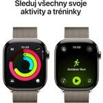 Apple Watch Series 11 GPS + Cellular 42mm Titánové puzdro Milanese Loop