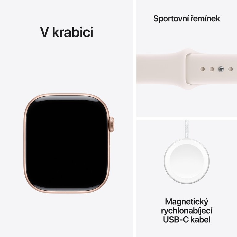 Apple Watch Series 11 GPS + Cellular 46 mm ružovo zlaté, športový remienok - M/L