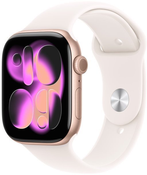 Apple Watch Series 11 GPS + Cellular 46 mm ružovo zlaté, športový remienok - M/L