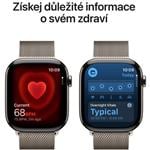 Apple Watch Series 11 GPS + Cellular 46mm puzdro z prírodného titánu s prírodnou milánskou slučkou - M/L
