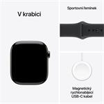 Apple Watch Series 11 GPS + Cellular 46mm Titanium + Black Sport Band - M/L