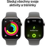 Apple Watch Series 11 GPS + Cellular 46mm Titanium + Grey Sport Band - S/M