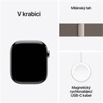 Apple Watch Series 11 GPS + Cellular 46mm Titanium + Milánska slučka - S/M