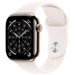 Apple Watch Series 11 GPS + Cellular 46mm zlatý titánový + športový remienok - S/M