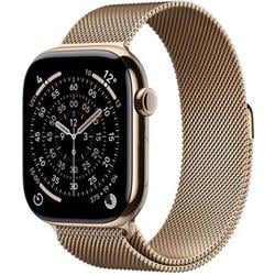 Apple Watch Series 11 GPS + mobilný signál 46 mm zlatý titán + milánska slučka - M/L