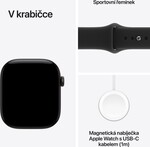 Apple Watch Series 12 GPS 42mm Black Aluminium Case with Black Sport Band - M/L