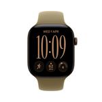 Apple Watch Series 12 GPS 42mm Dark Bronze Aluminium Case with Olive Sport Band - M/L