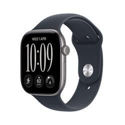 Apple Watch Series 12 GPS 46mm Space Grey Aluminium Case with Navy Blue Sport Band - M/L