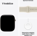 Apple Watch Series 12 GPS + Cellular 42mm Pearl White Ceramic Case with Sand Sport Band - M/L