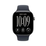Apple Watch Series 12 GPS + Cellular 42mm Space Grey Aluminium Case with Navy Blue Sport Band - S/M