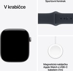 Apple Watch Series 12 GPS + Cellular 42mm Space Grey Aluminium Case with Navy Blue Sport Band - S/M