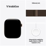 Apple Watch Series 12 GPS + Cellular 46 mm, tmavobronzové hliníkové puzdro s tmavobronzovým milánskym remienkom – M/L