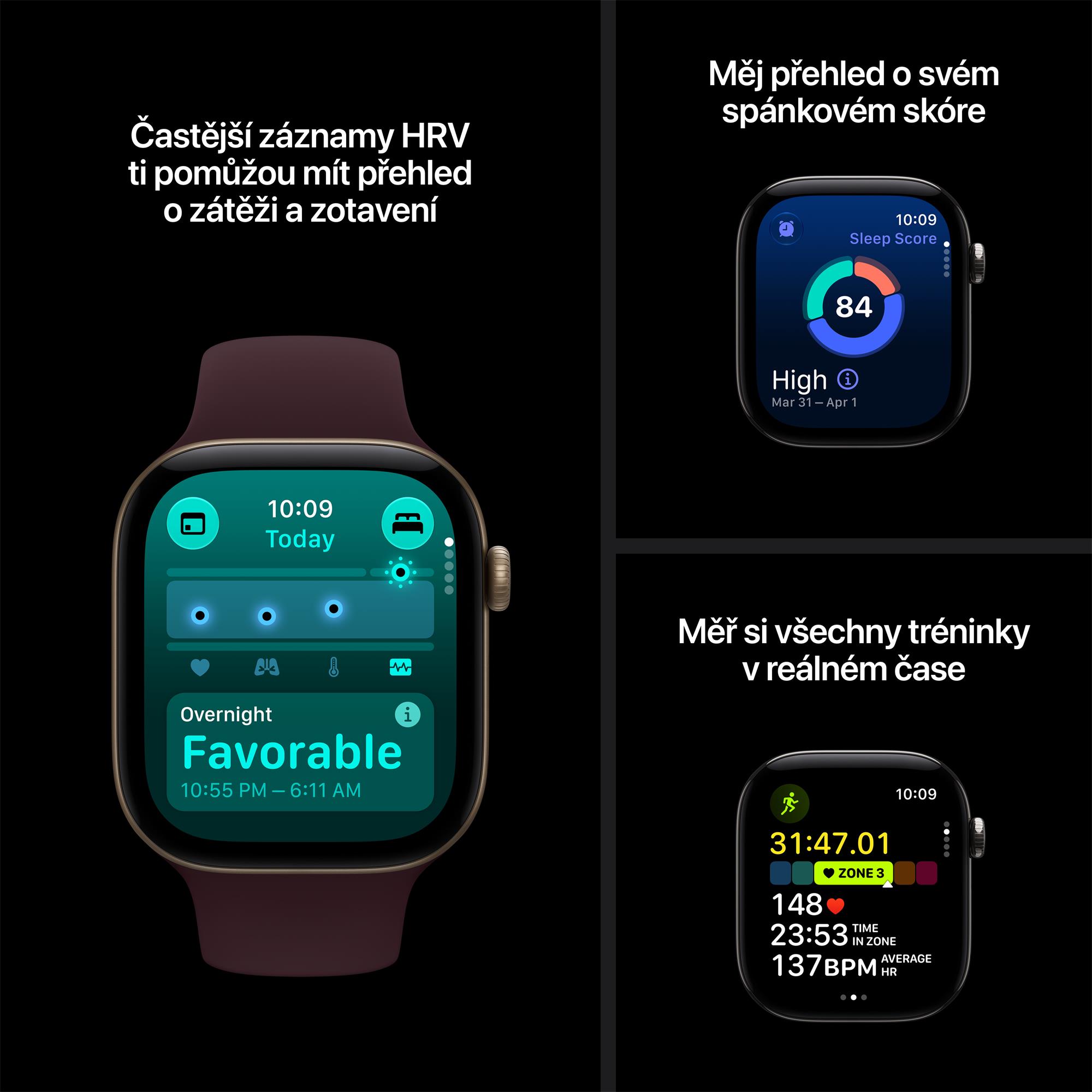 Apple Watch Series 12 GPS + Cellular 46mm Black Aluminium Case with Black Sport Band - M/L