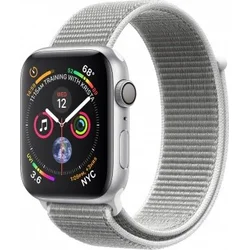 APPLE Watch Series 4 GPS, 40mm Silver Aluminium Case with Seashell Sport Loop