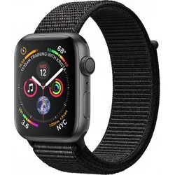 APPLE Watch Series 4 GPS, 44mm Space Grey Aluminium Case with Black Sport Loop