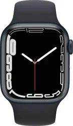APPLE Watch Series 7, 41mm Midnight/Midnight SportBand (mkmx3hc/a)