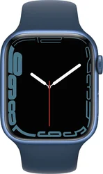APPLE Watch Series 7, 45mm Blue/A.Blue SportBand (mkn83hc/a)