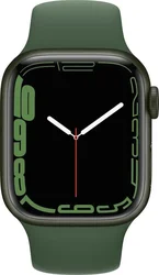 APPLE Watch Series 7 Cellular, 41mm Green/Clover SportBand (mkht3hc/a)