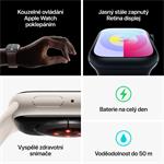 Apple Watch Series 9 41 mm Cellular Graphite Grey z nehrdzavejúcej ocele s tmavým atramentovým športovým remienkom - M/L