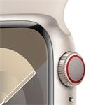 Apple Watch Series 9 41mm Cellular Hvězdně bílý hliník s hvězdně bílým sportovním řemínkem - M/L