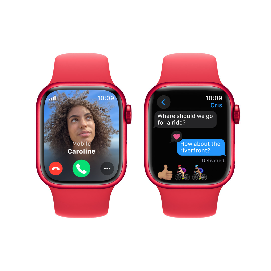 Apple Watch Series 9 41mm Cellular PRODUCT(RED) Červený hliník s PRODUCT(RED) sportovním řemínkem -S/M