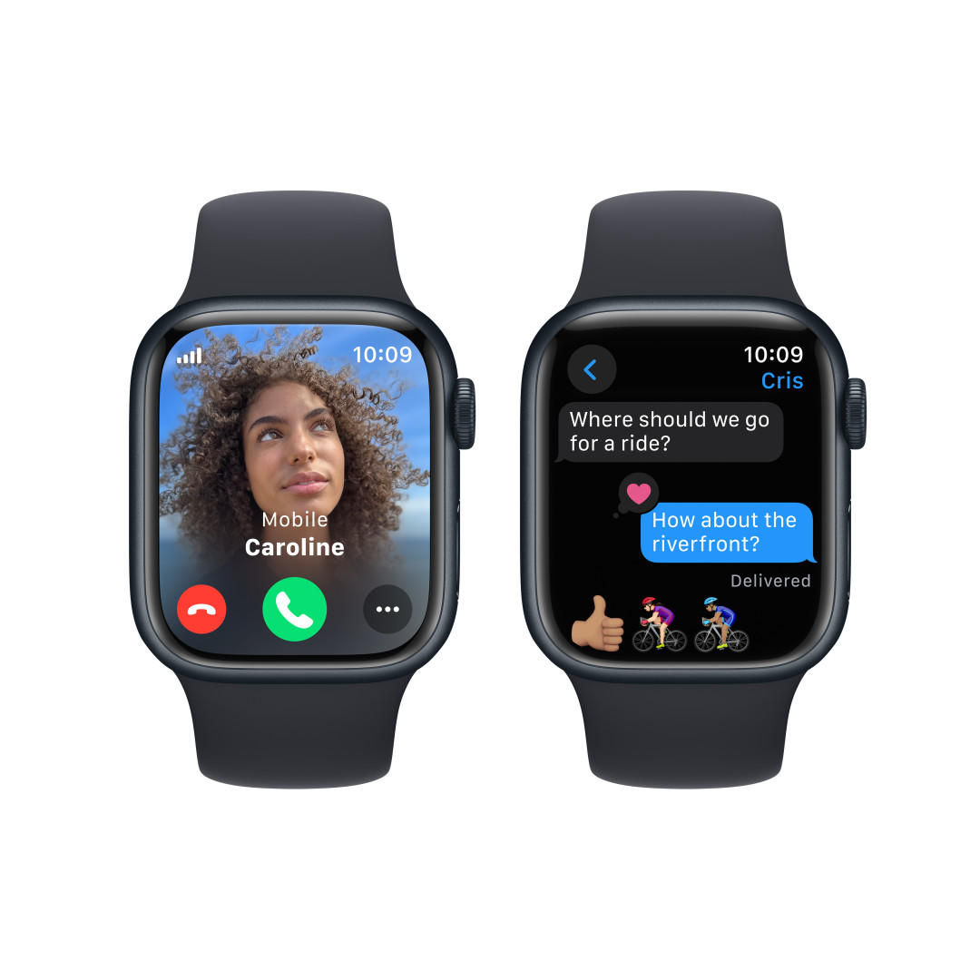 Apple Watch Series 9 41mm Cellular Temně inkoustový hliník s temně inkoustovým sportovním řemínkem