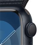 Apple Watch Series 9 41mm Temně inkoustový hliník s temně inkoustovým provlékacím sportovním řemínkem