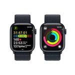 Apple Watch Series 9 41mm Temně inkoustový hliník s temně inkoustovým provlékacím sportovním řemínkem