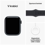 Apple Watch Series 9 45 mm Cellular Dark Ink Aluminium so športovým remienkom Dark Ink - M/L