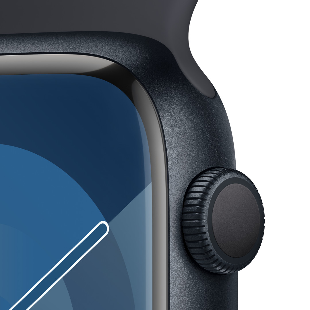 Apple Watch Series 9 45 mm Dark Ink Aluminium so športovým remienkom Dark Ink - M/L