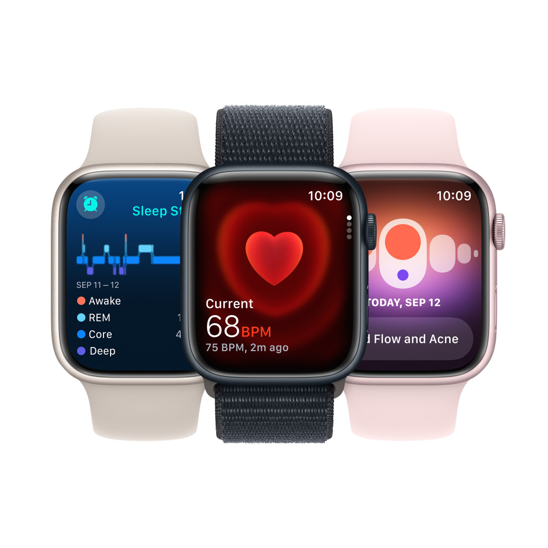 Apple Watch Series 9 45 mm ružový hliník so svetloružovým športovým remienkom