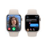 Apple Watch Series 9 45mm Cellular Hvězdně bílý hliník s hvězdně bílým sportovním řemínkem - M/L