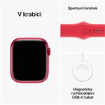 Apple Watch Series 9 45mm PRODUCT(RED) Červený hliník s PRODUCT(RED) sportovním řemínkem - S/M