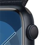 Apple Watch Series 9 45mm Temně inkoustový hliník s temně inkoustovým provlékacím sportovním řemínkem