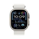 Apple Watch Ultra 2 49mm titanové pouzdro s bílým oceánským řemínkem