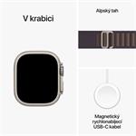 Apple Watch Ultra 2 49mm titanové pouzdro s indigo alpským tahem - Large