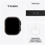 Apple Watch Ultra 2 GPS + Cellular 49 mm čierne titánové puzdro s čiernou slučkou Trail Loop - M/L (MX4V3CS/A)