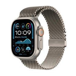 Apple Watch Ultra 2 GPS + Cellular 49mm Natural Titanium Case with Natural Titanium Milanese Loop - S (MX4M3CS/A)